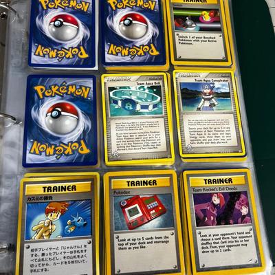 Collection of Vintage PokÃ©mon Cards In Sleeves in a Binder
