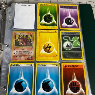 Collection of Vintage PokÃ©mon Cards In Sleeves in a Binder