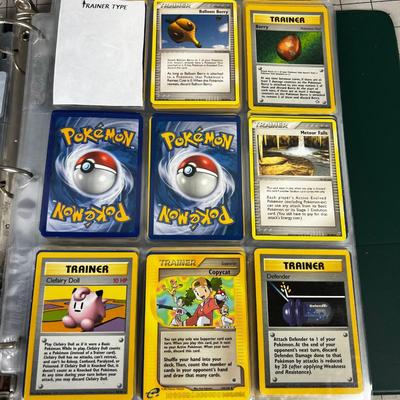 Collection of Vintage PokÃ©mon Cards In Sleeves in a Binder