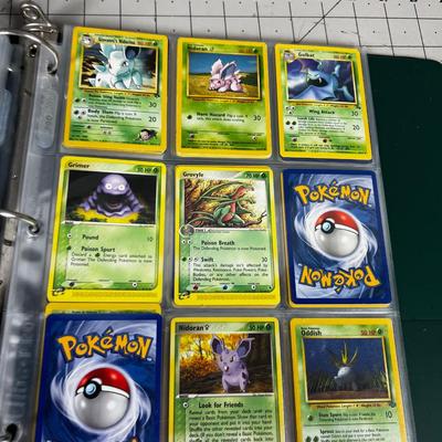 Collection of Vintage PokÃ©mon Cards In Sleeves in a Binder