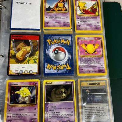 Collection of Vintage PokÃ©mon Cards In Sleeves in a Binder