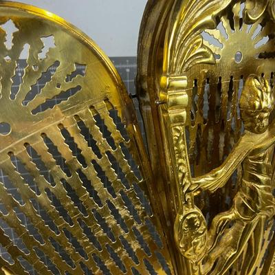 Brass Fireplace Screen FAN 