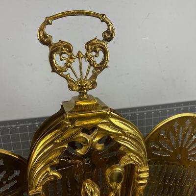 Brass Fireplace Screen FAN 