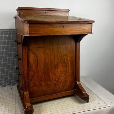 Small Circa 1860's Secretary Desk with Hand Cut Dovetail Drawers 