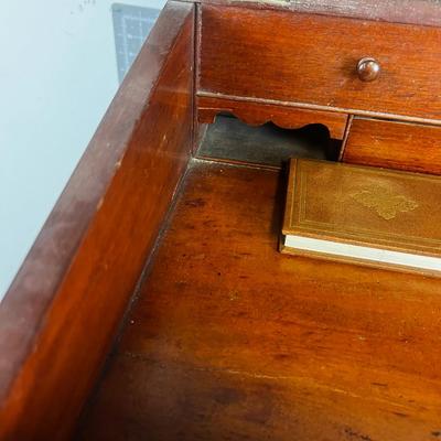 Small Circa 1860's Secretary Desk with Hand Cut Dovetail Drawers 