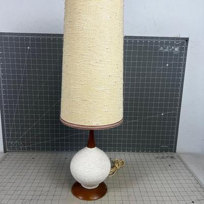 MCM Ceramic and TEAK Desk Lamp