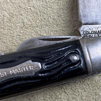  vintage COLONIAL USA FOREST MASTER CAMP KNIFE