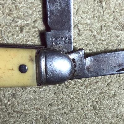  COLONIAL PROV RI FOLDING BLADE PENKNIFE vintage