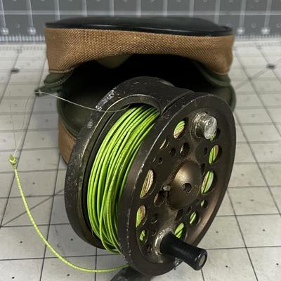 Martin No. 56 Fly Reel with Line and a Case