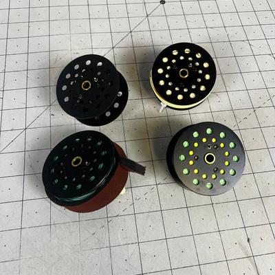 (4) Pflueger Medalist Fly Reel Spools 