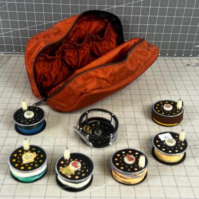 Pflueger Medalist Fly Reel with 6 Spools and a Carrying Case 