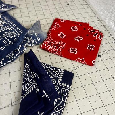 A Large Lot of COWBOY Handkerchiefs SOME Vintage!