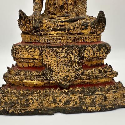 Early 19th Century Thai Gilt Bronzed Buddha