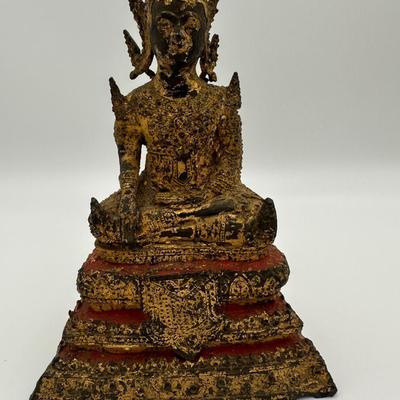 Early 19th Century Thai Gilt Bronzed Buddha