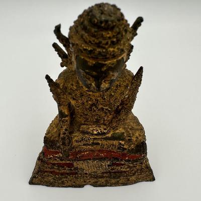 Early 19th Century Thai Gilt Bronzed Buddha