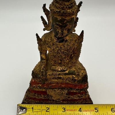 Early 19th Century Thai Gilt Bronzed Buddha
