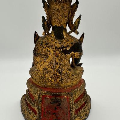 Early 19th Century Thai Gilt Bronzed Buddha