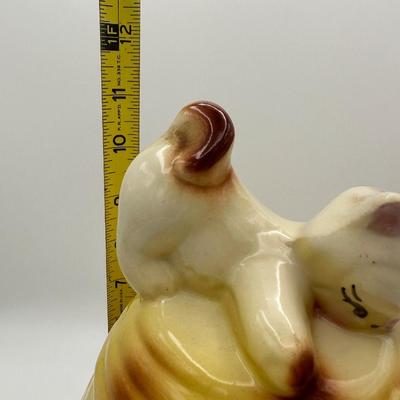 American Bisque Kitten on Beehive Cookie Jar