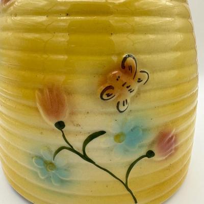 American Bisque Kitten on Beehive Cookie Jar