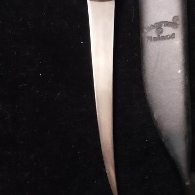 NORMARK MARTTINI FINLAND FILLET KNIFE W/LEATHER SHEATH