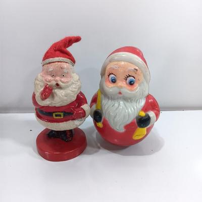 Old Santa toys - Jolly wobbly and Kiddie toys Roly poly bell