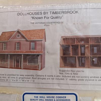 Dollhouses by Timberbrook Doll house to be constructed The Victorian Country house #7050