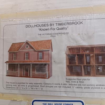 Dollhouses by Timberbrook Doll house to be constructed The Victorian Country house #7050