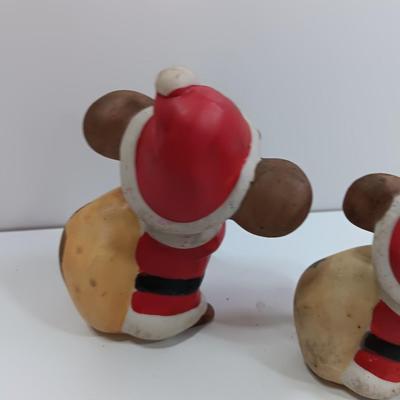Four little ceramic mice