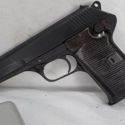 Czech Republic model cz-54, matte black, 4.5 semi auto/ 7.65x25./ $350 to $700.