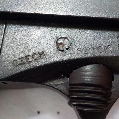 Czech Republic model cz-54, matte black, 4.5 semi auto/ 7.65x25./ $350 to $700.