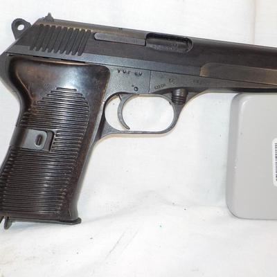 Czech Republic model cz-54, matte black, 4.5 semi auto/ 7.65x25./ $350 to $700.