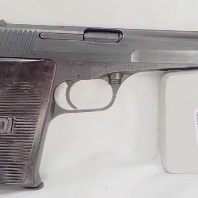 Czech Republic model cz-54, matte black, 4.5 semi auto/ 7.65x25./ $350 to $700.