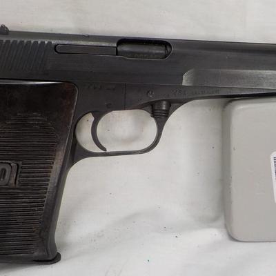 Czech Republic model cz-54, matte black, 4.5 semi auto/ 7.65x25./ $350 to $700.