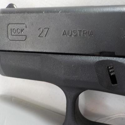 Glock 27 / Austria, / >40 cal. pistol, 1 mag/ est. $340 to $550.