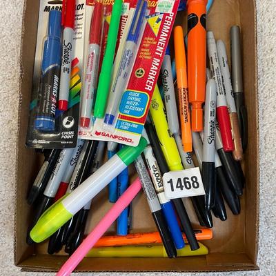 Highlighters, permanent markers