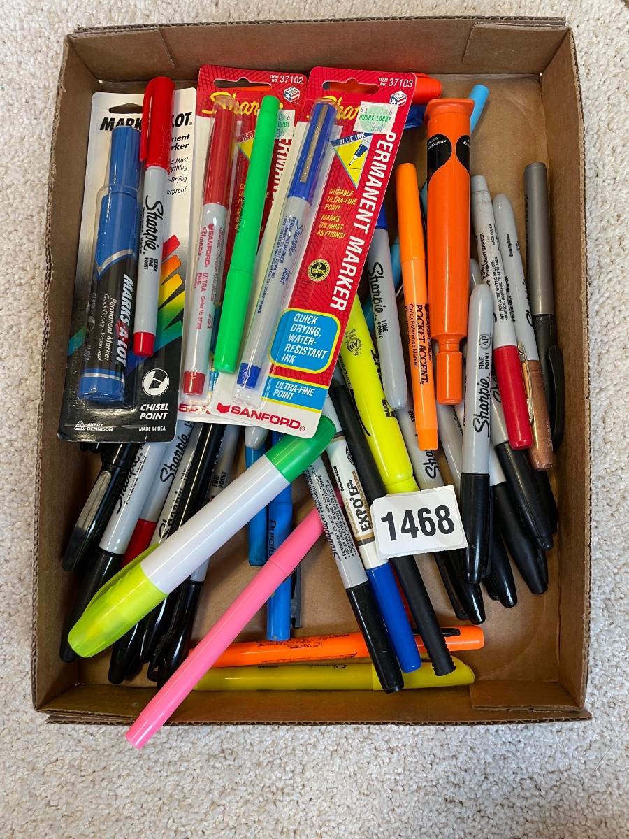 Highlighters, permanent markers