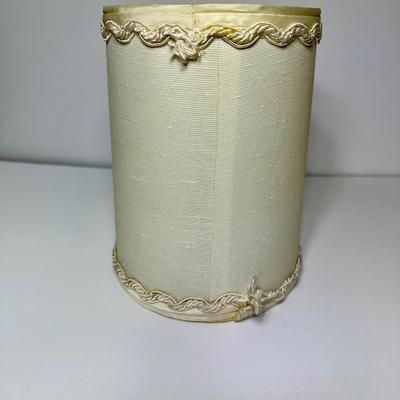 Vintage 1950â€™s Milk Glass Lamp with Shade (1 of 3 in Auction)