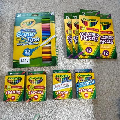 Crayola markers,pencils,crayons