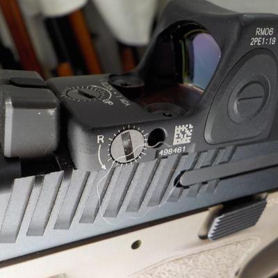 CZ - P- 10 C,/ 9mm , pistol made in Czech, est. $300 to $ 500.