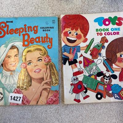Vintage coloring books
