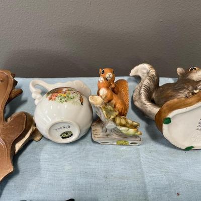 Squirrels/chipmunk figurines