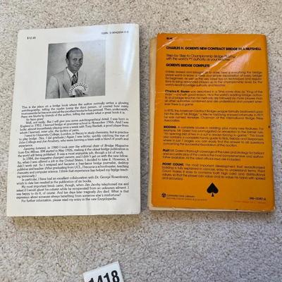 Bridge card playing books