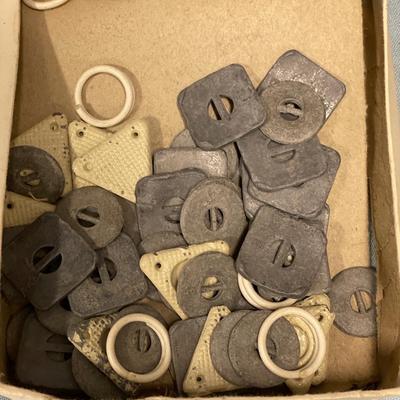 Box of curtain weights