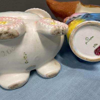 Vintage ceramic animal pitchers