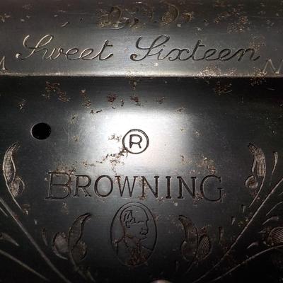 Vintage Browning "Sweet Sixteen" 16 ga. shot gun , est $300 to $700.