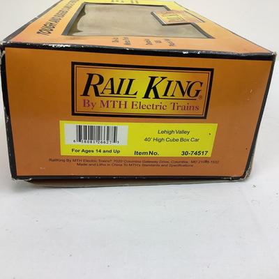 460 Rail King by MTH Electric Trains Lehigh Valley 40' High Cube Box Car O Gauge Train