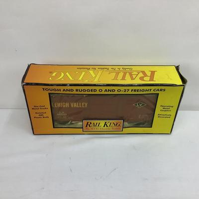 460 Rail King by MTH Electric Trains Lehigh Valley 40' High Cube Box Car O Gauge Train