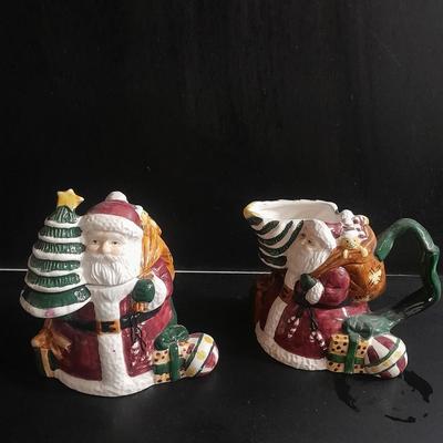 Rosegarden Santa sugar and creamer set