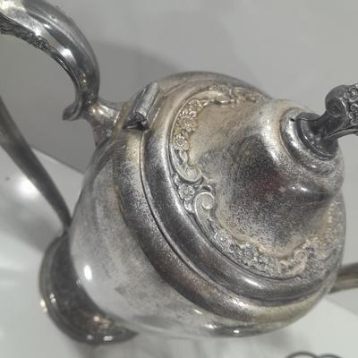 Roger's & Bro 2301 pitcher and a Studio Silversmiths metal basket