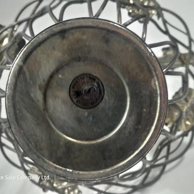 Roger's & Bro 2301 pitcher and a Studio Silversmiths metal basket